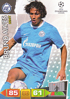 Bruno Alves Zenit Petersburg 2011/12 Panini Adrenalyn XL CL #268